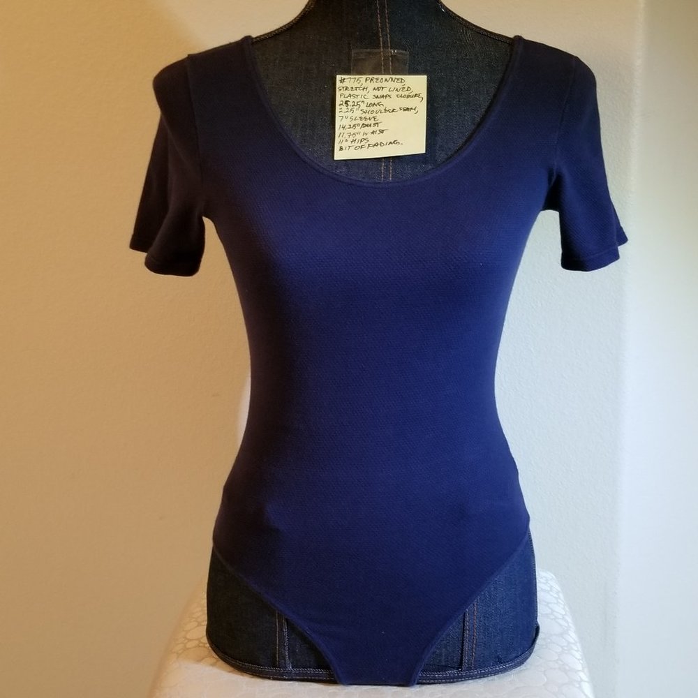 🌍#775 Preowned Elita Blue Stretch Cotton Blend S/P
